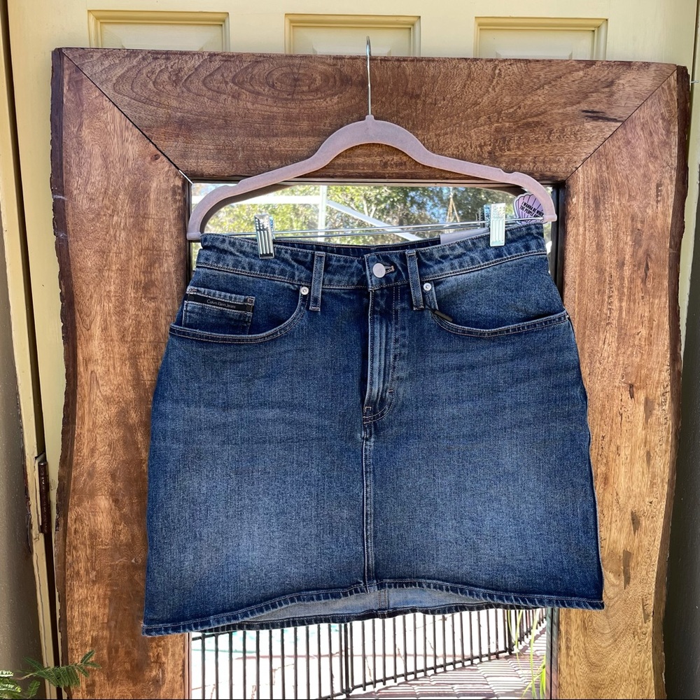 NWT Calvin Klein Denim Skirt